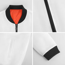 Lade das Bild in den Galerie-Viewer, Multi-Image-Design Herren / Männer Jacke Bomber Jacket mit Zipper BMJ mit Foto Design Motiv Text selbst gestalten und bedrucken