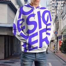 Lade das Bild in den Galerie-Viewer, Einzelbild-Design Herren / Männer Kapuzensweatshirt Hoodie Kapuzenpullover A37H mit Foto Design Motiv Text selbst gestalten und bedrucken