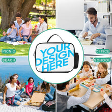Lade das Bild in den Galerie-Viewer, Lunchtasche Thermotasche Kühltasche für Arbeit Büro Picknick isoliert mit Foto Design Motiv Text selbst gestalten und bedrucken