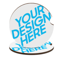 Lade das Bild in den Galerie-Viewer, Holz Auto Getränkehalter Matte Pad Autos Achterbahn mit Foto selbst gestalten und bedrucken