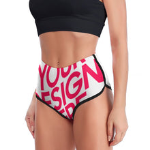 Lade das Bild in den Galerie-Viewer, Multi-Image-Design Damen / Frauen Yoga Gym Short XG002 mit Foto Design Motiv Text selbst gestalten und bedrucken