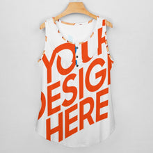 Lade das Bild in den Galerie-Viewer, Multi Image Druck Ärmelloses TShirt BCT Damen mit Foto Muster Text Logo selbst gestalten und bedrucken