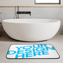 Lade das Bild in den Galerie-Viewer, Badematte Badewannenmatte Badteppich Fußmatte Bodenmatte Extra Lang 100x50cm schnell trocknend strapazierfähig pflegeleicht mit Foto Design Motiv Text selbst gestalten und bedrucken