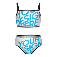 Lade das Bild in den Galerie-Viewer, Split Badeanzug fuer Mädchen / Kinderkleidung / Mädchen Badeanzug mit Foto selbst gestalten und bedrucken
