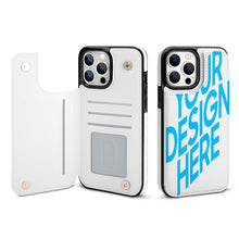 Lade das Bild in den Galerie-Viewer, Klapphülle & Flipcase Handyhülle für Apple iPhone 13 / Mini / Pro / Pro Max aus TPU Leder mit Foto Muster Text selbst gestalten und bedrucken