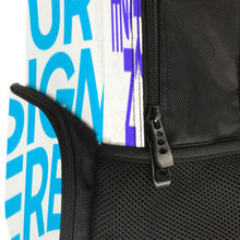 Lade das Bild in den Galerie-Viewer, Personalisierte 16 Zoll 40x28x16cm 1680D Leder & Filz Rucksack Schultasche für Mädchen Jungen mit Bildern Fotos Text selbst gestalten und bedrucken