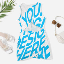 Lade das Bild in den Galerie-Viewer, Damen Einzelbild Design Allover-Druck Sommer Strandoverall Kurz Overall BEQ selbst gestalten und bedrucken