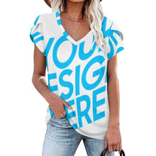 Lade das Bild in den Galerie-Viewer, Einzelbilddruck V-Shirt Tshirt mit V-Ausschnitt AHT mit Foto Muster Text Logo selbst gestalten und bedrucken