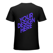 Lade das Bild in den Galerie-Viewer, Doppelseitiger Druck Kurzarm T-Shirt Rundhalsshirt Herren / Männer - selbst gestalten und bedrucken