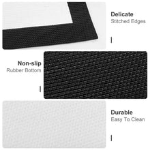 Lade das Bild in den Galerie-Viewer, Schwarzer Gummi Vliesstoff Teppich Bodenschutzmatte 40×60cm 50×80cm selbst gestalten und bedrucken