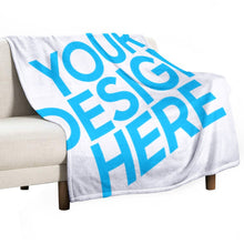 Lade das Bild in den Galerie-Viewer, Personalisierte Fotodecke Collage Wohndecke Tagesdecke Kuscheldecke mit mehreren fotos Handwerk selbst gestalten und bedrucken