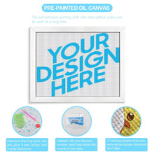 Lade das Bild in den Galerie-Viewer, Diamond Painting / Diamantbild ( horizontale Version, Runde Steinchen ) mit Foto selbst gestalten und bedrucken