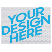 Lade das Bild in den Galerie-Viewer, Foto Puzzle Holz Spielzeug mit flachem Box - horizontale Version - selbst gestalten und bedrucken