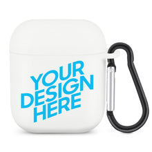 Lade das Bild in den Galerie-Viewer, Kopfhörergehäuse Schutzhülle für Bluetooth-Ohrhörer für AirPods 1 / 2 (schwarz / weiß) mit Logo Motiv oder Foto selbst gestalten und bedrucken