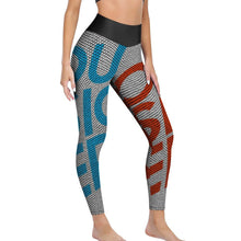 Lade das Bild in den Galerie-Viewer, Multi-Image-Druck Wabenmuster Yoga Hose Lang Legging YJ050 mit Fotos Muster Text Logo selbst gestalten und bedrucken