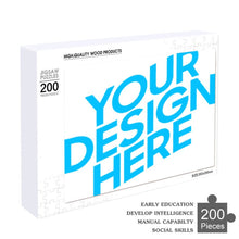 Lade das Bild in den Galerie-Viewer, Holzpuzzle Puzzle 200 Puzzleteile mit Fotos Muster Text selbst gestalten und bedrucken