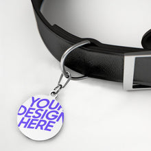 Lade das Bild in den Galerie-Viewer, Haustier Erkennungsmarke Adressanhänger Klein Anhänger Leicht Edelstahl Hunde Namen-Schild (Druck der Unterschiedlichen Bilder auf beiden Seiten) mit Fotos Muster Text Logo selbst gestalten und bedrucken