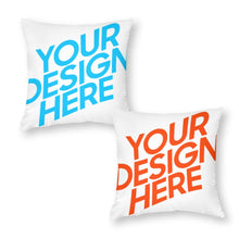 Lade das Bild in den Galerie-Viewer, Beidseitiger Druck 2er Set Kissenbezug Kuschelkissen Polyester Kissenhülle für Zierkissen, Dekokissen, Sofakissen, Couchkissen mit Fotos Muster Text Logo selbst gestalten und bedrucken