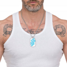 Lade das Bild in den Galerie-Viewer, Memory-ID-Halskette für Bildgravur und Text Wunschgravur mit Foto Text selbst gestalten und bedrucken