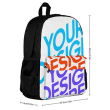 Lade das Bild in den Galerie-Viewer, Multi-Image-Druck Rucksack Schulrucksack Businessrucksack Reiserucksack Sportrucksack mit Taschen mit Fotos Muster Text Logo selbst gestalten und bedrucken