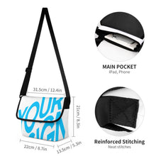 Lade das Bild in den Galerie-Viewer, Jugendtasche Schultertasche Umhängetasche XB0614004 mit Fotos Muster Text Logo selbst gestalten