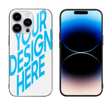 Lade das Bild in den Galerie-Viewer, iPhone 14 Pro Max Handyhülle FULL COVER Displayschutz GLAS hüllenfreundlich mit Fotos Muster Text Logo selbst gestalten und bedrucken