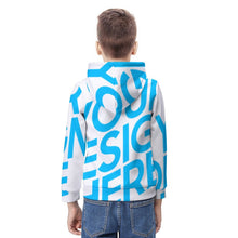 Lade das Bild in den Galerie-Viewer, Einzelbild-Design Jungen Sweatshirt Kapuzenpullover mit Kordelzug und Print Hoodie A38H mit Foto Design Motiv Text selbst gestalten und bedrucken