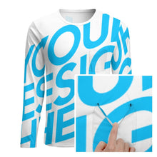 Lade das Bild in den Galerie-Viewer, Einzelbilddruck Langarmshirt Longsleeve mit Brusttasche ELREV2 für Herren / Männer mit Foto Muster Text Logo selbst gestalten und bedrucken