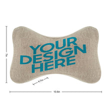 Lade das Bild in den Galerie-Viewer, Knochenkissen (ein Paar) Grau-Stil selbst gestalten und bedrucken