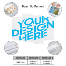 Lade das Bild in den Galerie-Viewer, Ganzes Bild Vertikale Kombination 4 Panel hängende Poster / Leinwand Malerei Wandbilder 4-teilig mit Foto selbst gestalten und bedrucken