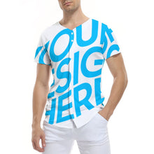 Lade das Bild in den Galerie-Viewer, Große Größen Einzelbilddruck Herren / Männer TSHIRT Baseball Kurzarmshirt Kurzarmhemd AJT mit Fotos Muster Text Logo selbst gestalten und bedrucken