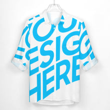 Lade das Bild in den Galerie-Viewer, Langarm Hemd Shirt mit Reverstasche AY007 mit Fotos Muster Text Logo selbst gestalten und bedrucken