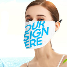 Lade das Bild in den Galerie-Viewer, Einteilige Vollmaske Mund-Nasen-Masken KZ02 selbst gestalten und bedrucken