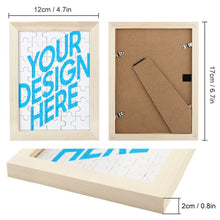 Lade das Bild in den Galerie-Viewer, Puzzle Bilderrahmen Fotorahmen mit Photo in vertikale Version selbst gestalten und bedrucken