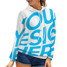 Lade das Bild in den Galerie-Viewer, Damen Kapuzensweatshirt Kapuzenpullover mit Foto Text selbst gestalten und bedrucken