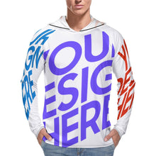 Lade das Bild in den Galerie-Viewer, Multi-Image-Design Männer / Herren UV-Schutz Langarm Shirt Sonnenschutz Hautschutz Shirt mit Sonnenhut Schnelltrocknend NZ145 mit Foto Design Motiv Text selbst gestalten und bedrucken