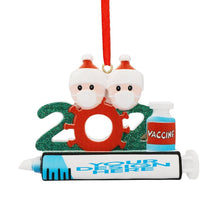 Lade das Bild in den Galerie-Viewer, Weihnachtsmann deko klein Weihnachtsdeko mit Spritze als Anhänger für Weihnachten mit Foto & Text selbst gestalten und bedrucken