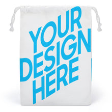 Lade das Bild in den Galerie-Viewer, Drawstring Storage Bag Canvas Kordelzugbeutel beidseitiger Druck mit Foto Text selbst gestalten und bedrucken