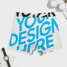 Lade das Bild in den Galerie-Viewer, Multi-Image-Design Männer Boxershorts Herren Unterhose Hohe Taille mit breitem Elastikbündchen mit Fotos Muster Text Logo selbst gestalten und bedrucken