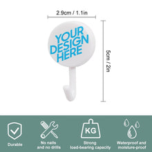 Lade das Bild in den Galerie-Viewer, Mini Saughaken 10er Set aus Kunststoff (10 gleiches Bild) mit Foto selbst gestalten und bedrucken