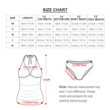 Lade das Bild in den Galerie-Viewer, Multi-Image-Druck Damen Sommer Tief-V Tankini Set 2 tlg. F48KA01 mit Fotos Muster Text Logo selbst gestalten und bedrucken