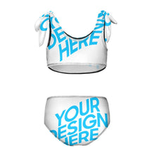 Lade das Bild in den Galerie-Viewer, Modischer Badeanzug mit Träger Kinder NT022 Bademode Mädchen online mit Foto selbst gestalten und bedrucken