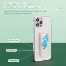 Lade das Bild in den Galerie-Viewer, Aufladbarer Handyhalter mit Foto Text selbst gestalten und bedrucken