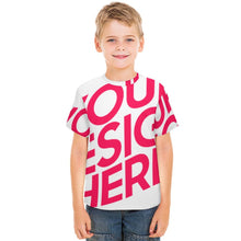 Lade das Bild in den Galerie-Viewer, Einzelbild-Design Kinder Kurzarm T-Shirt TSHIRT Mesh - Mädchen / Jungen mit Foto Design Motiv Text selbst gestalten und bedrucken
