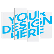 Lade das Bild in den Galerie-Viewer, Ganzes Bild Vertikale Kombination 4 Panel hängende Poster / Leinwand Malerei Wandbilder 4-teilig mit Foto selbst gestalten und bedrucken