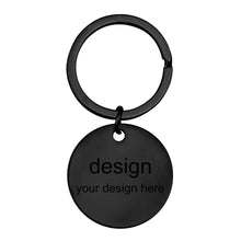 Lade das Bild in den Galerie-Viewer, Schlüsselanhänger Metall Anhänger aus Titan Stahl (fünf Stil verfügbar) mit Namen Gravur selbst gestalten
