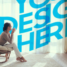 Lade das Bild in den Galerie-Viewer, Chiffon Gaze Vorhang Spleiß 140x198cm 140x213cm selbst gestalten und bedrucken