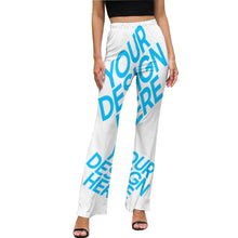 Lade das Bild in den Galerie-Viewer, Schlaghose ausgestellte Leggings für Damen Frauen mit Foto Text selbst gestalten und bedrucken