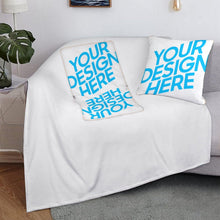 Lade das Bild in den Galerie-Viewer, (Druckteil zwei gleiche Bilder) doppelseitig bedruckte Kissen Wohndecke Flauschige Decke mit Fotos Muster Text selbst gestalten