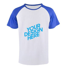Lade das Bild in den Galerie-Viewer, Herren Ärmel Raglan T-Shirt kurz selbst gestalten und bedrucken